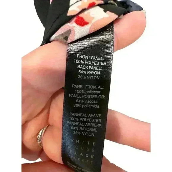 White House Black Market Women's Floral Woven Sweater Hi Low Tank Size M, EUC - Picture 7 of 7